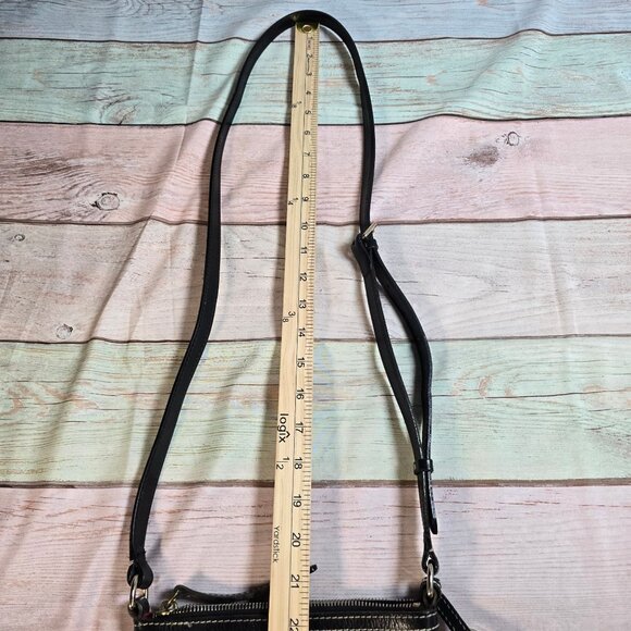 Dooney & Bourke Zebra Print Leather Crossbody Bag - Picture 7 of 10